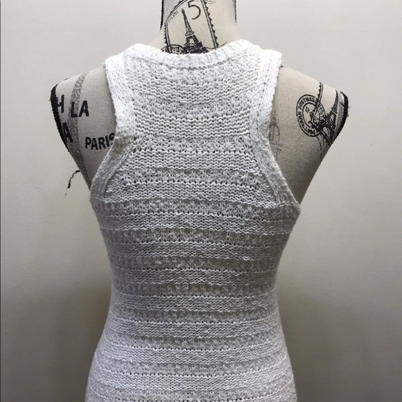 Abercrombie Kids Tank Sweater Dress Chunky Knit Off White Size 13/ 14 - Picture 11 of 13